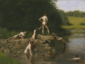 Thomas Eakins Swimming, 1885 Photo courtesy of the Amon Carter Museum of American Art.