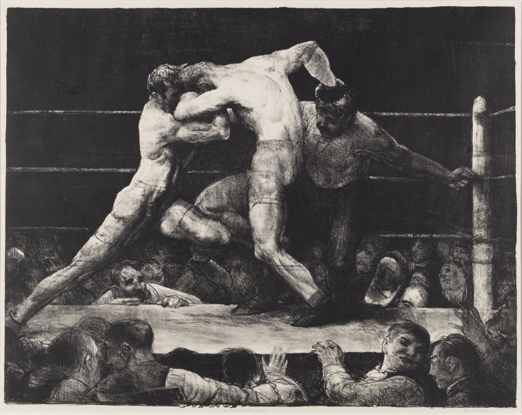 George Bellows (1882-1925); A Stag at Sharkey's; 1917; Lithograph; Amon Carter Museum of American Art, Fort Worth, Texas; 1983.23