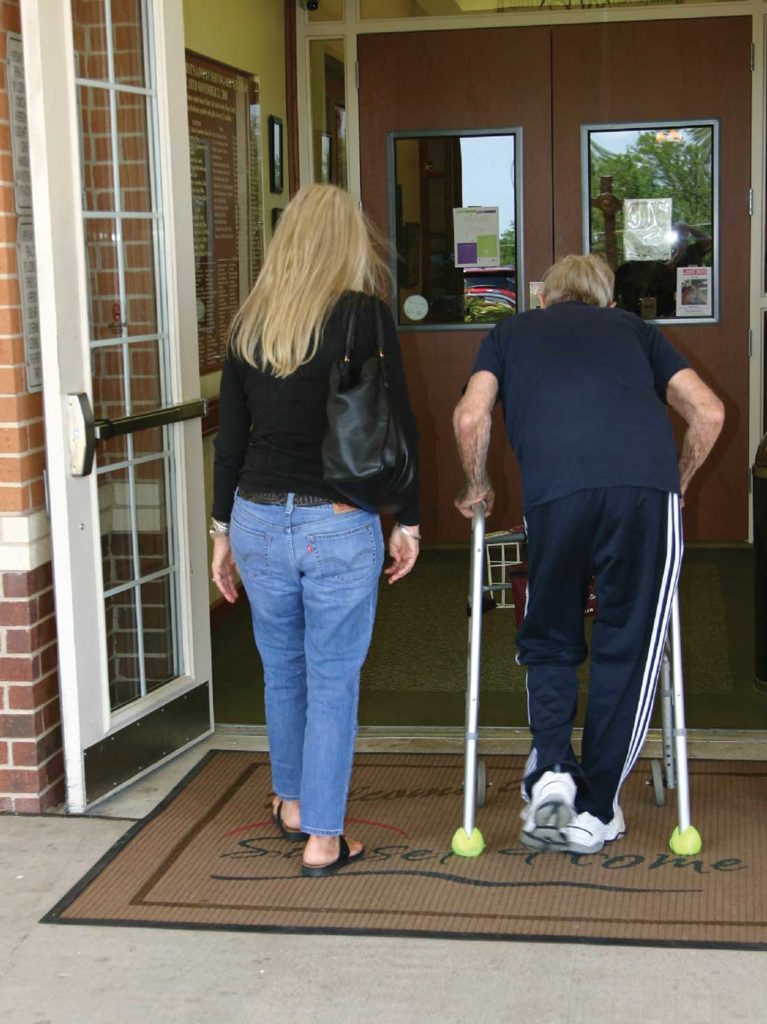 Jody Pickering and Jack Davis make regular trips to visit Kelly Davis in Clifton. Photo by Jeff Prince.