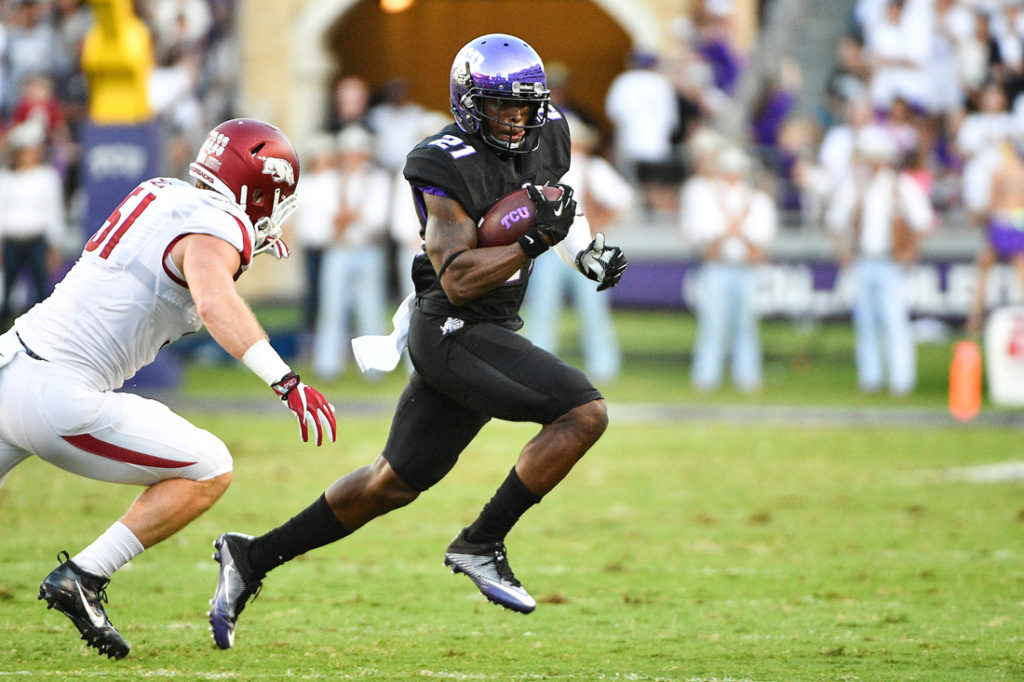 Horned Frogs are hoping Senior Kyle Hicks will carry the frogs to Big 12 contention despite nagging injuries that will sideline him against Jacksonville State Week 1. Photo by Michael Clements.