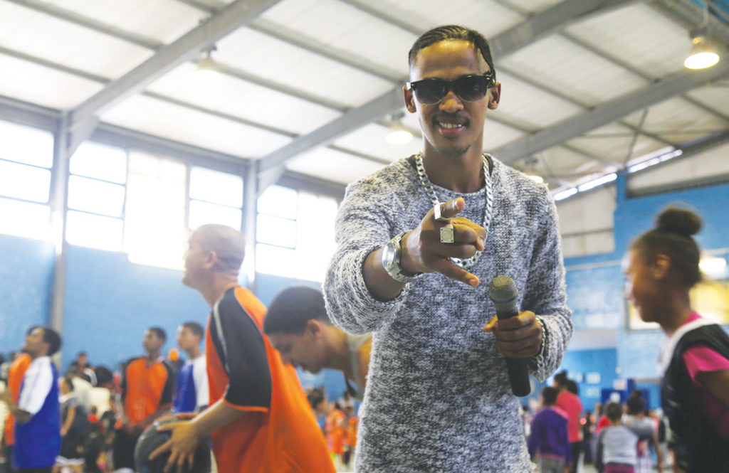 Peter Michaels poses during a Youth Day event. Photo by Diamon Garza.