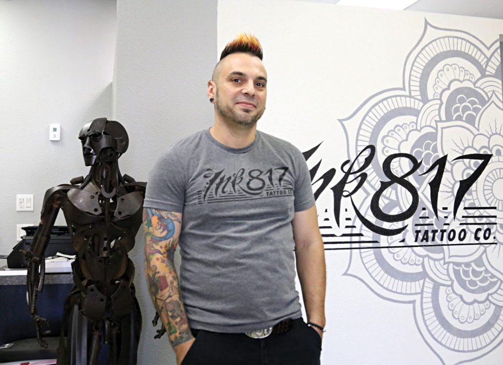 Ink817’s Josh Gonzalez boasts 23 years of tattooing experience. Photo by Vishal Malhotra.