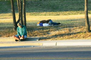 Panhandling has long been a source of ire for Fort Worthians and city councilmembers. Photo by Lee Chastain.