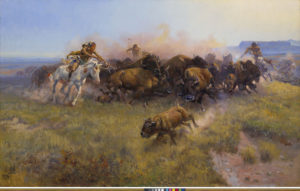 Charles M. Russell (1864-1926); The Buffalo Hunt [No. 39]; 1919; Oil on canvas; Amon Carter Museum of American Art, Fort Worth, Texas; 1961.146