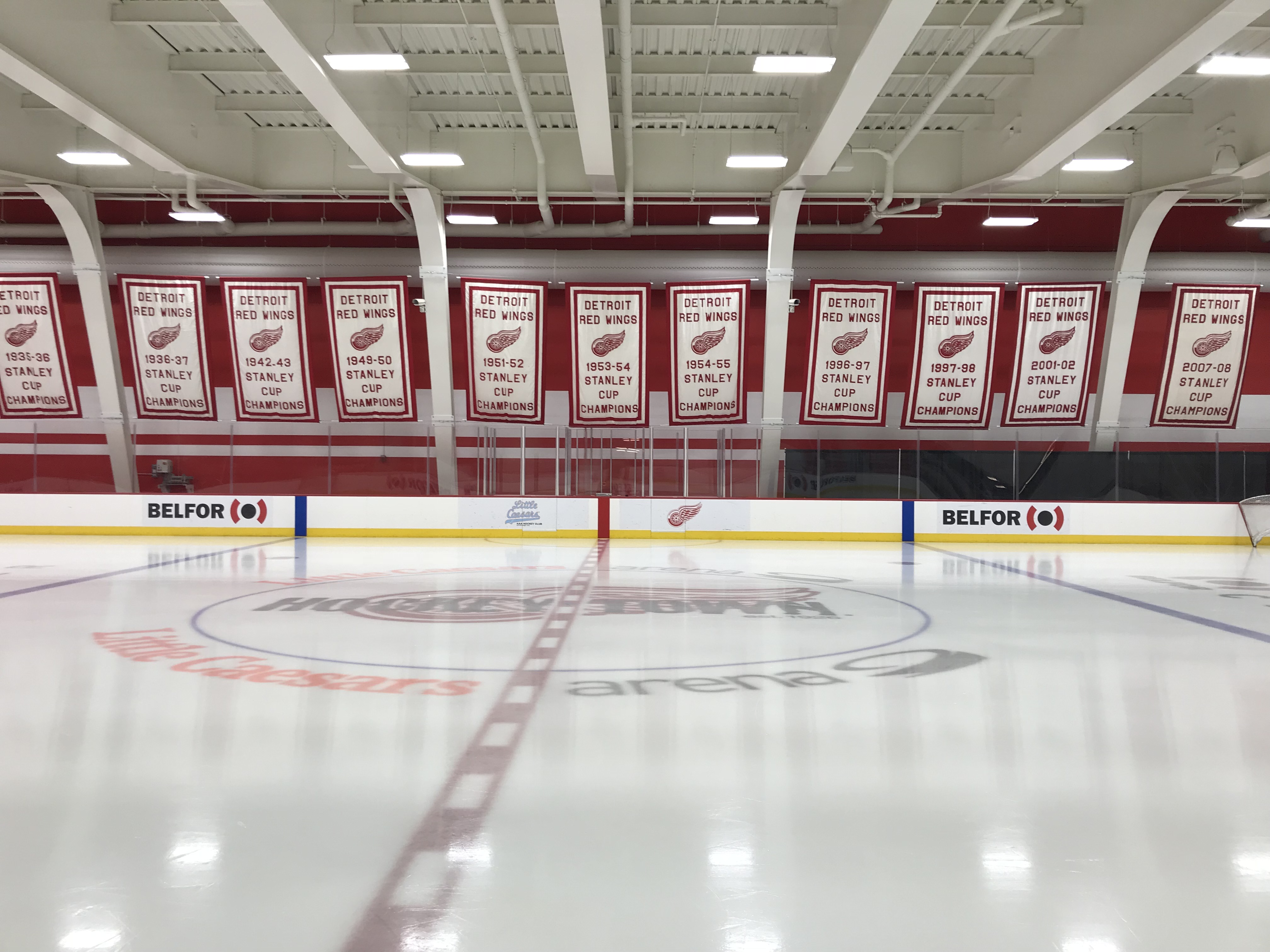 Little Caesars Arena, section M4, home of Detroit Pistons, Detroit Red Wings,  page 1