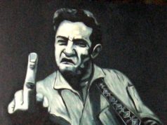 Middle-Finger Johnny Cash Painting Missing from Lola’s Saloon