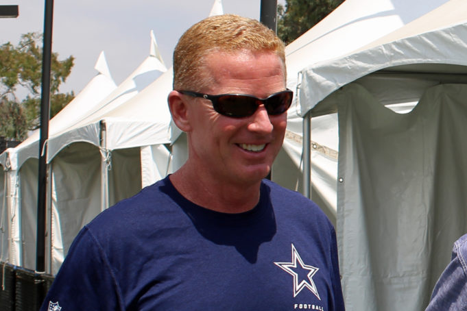 Jason Garrett at Cowboys Training Camp 2017