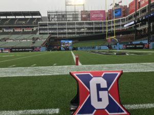 XFL goal line marker