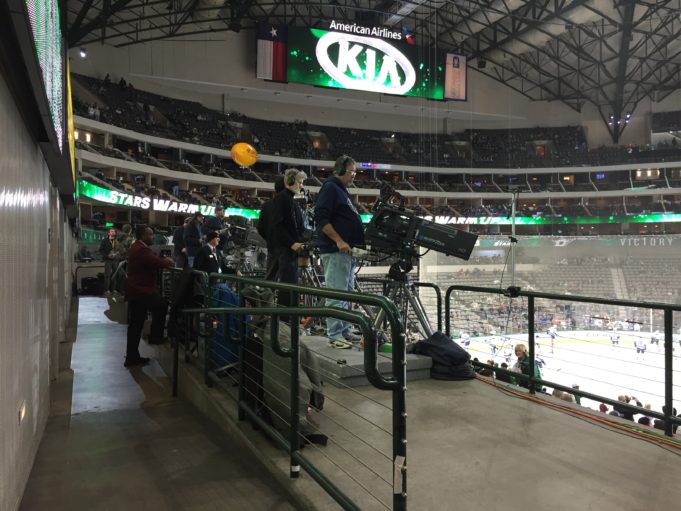 Dallas Stars TV camera