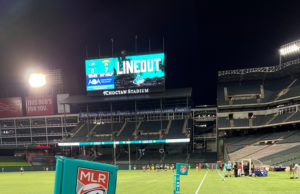 A rugby union match in Arlington