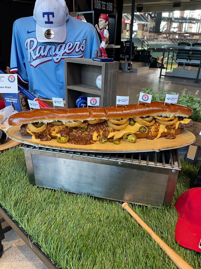 rangers boomstick hotdog