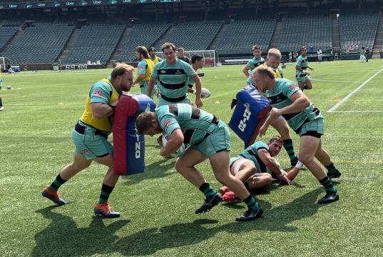 Dallas Jackals warm up