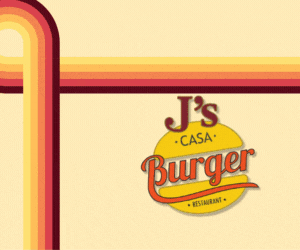 J's Casa Burger Web Ads (300 x 250 px)