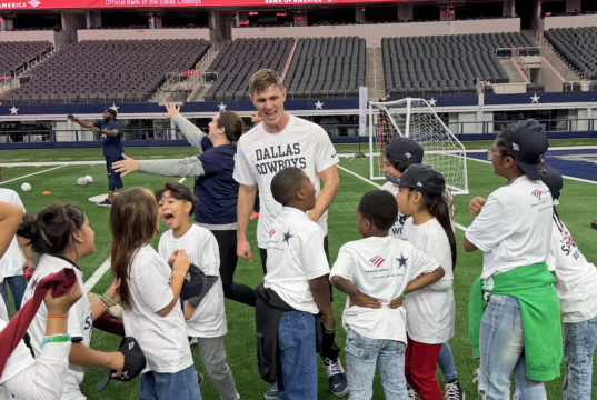Sports Rush: Teaching Football with Fútbol (And Vice Versa) Brandon Aubrey speaks to kids