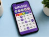 Mobile bingo game on smartphone