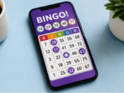 Mobile bingo game on smartphone