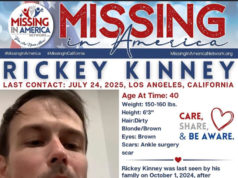 Missing: Rickey Kinney