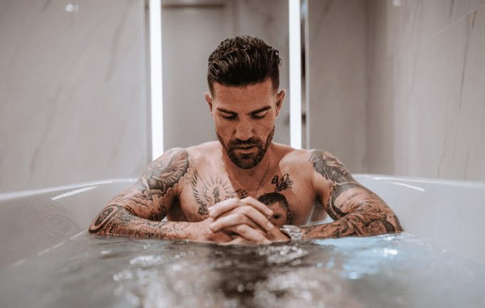 Man in Sauna