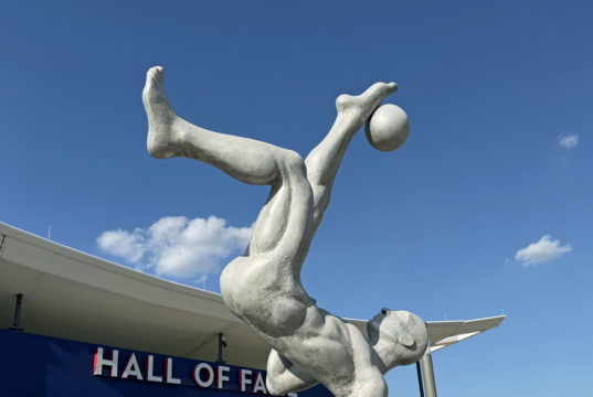 Sports Rush: Kickin’ It With The Kick The Kick statue