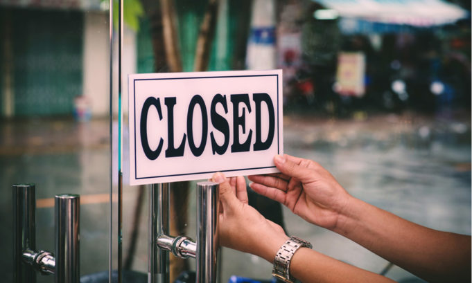 Closed-sign